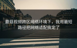 蘑菇视频跨区网络环境下，我用最短路径把网络适配搞定了