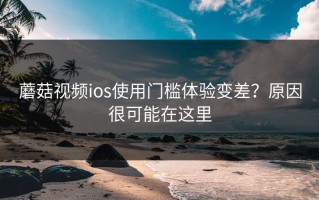 蘑菇视频ios使用门槛体验变差？原因很可能在这里