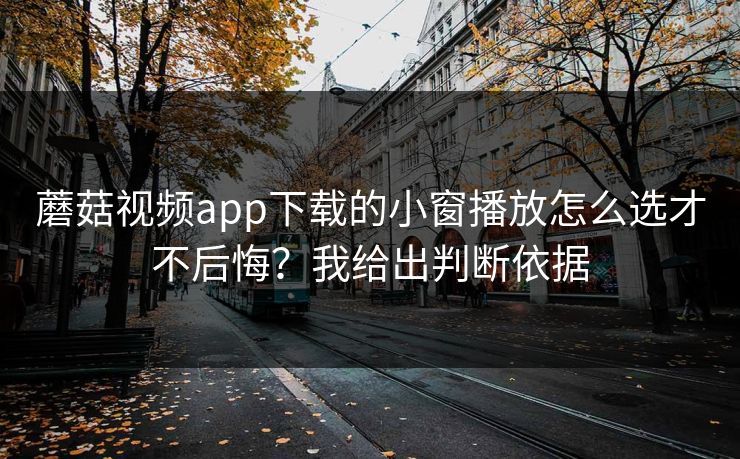 蘑菇视频app下载的小窗播放怎么选才不后悔？我给出判断依据
